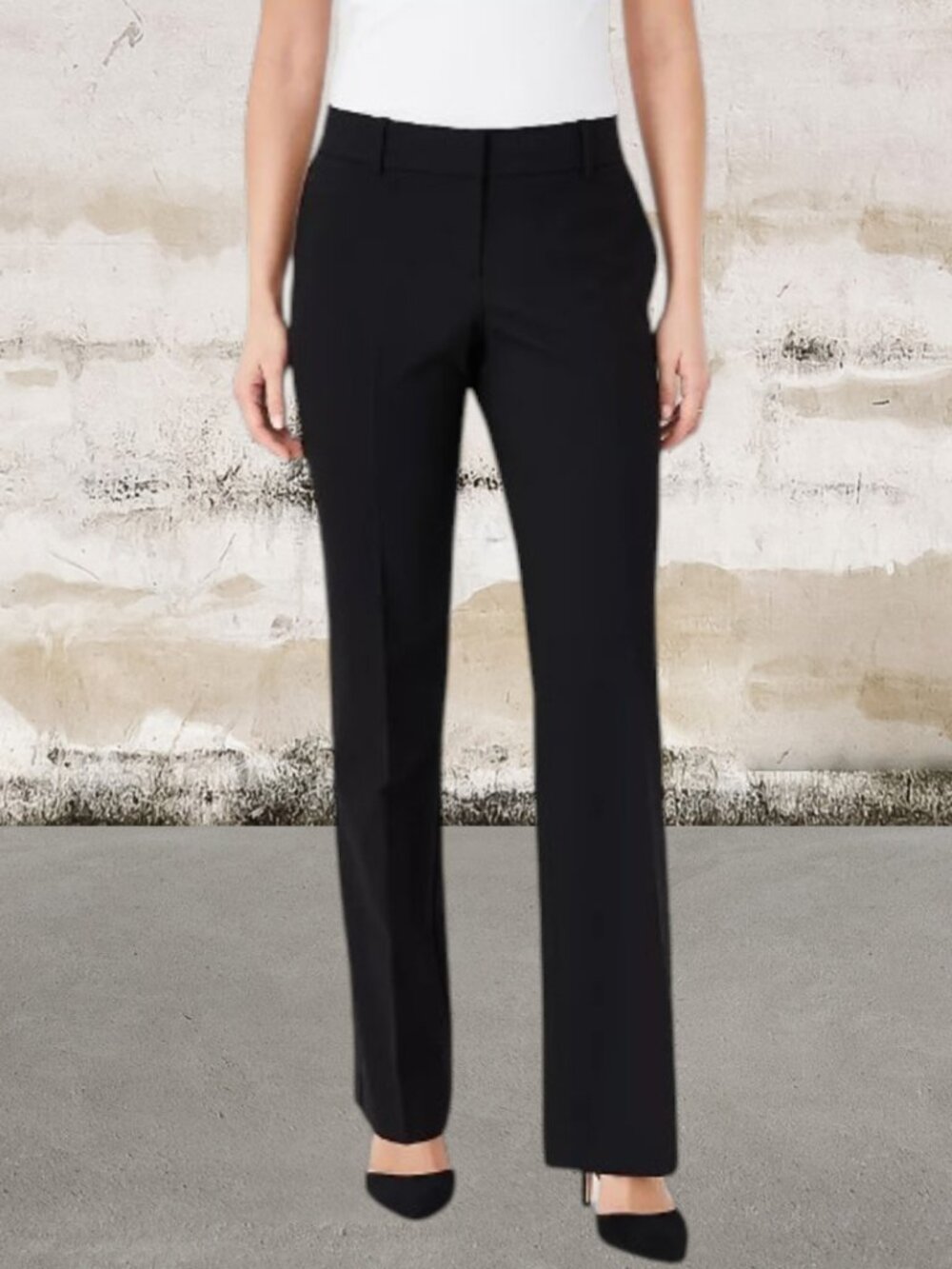 Ann Taylor Women's Black Dress Pants - Straight Leg Ann Fit Size 0 NWOT